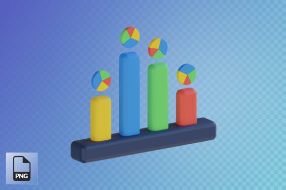 Download Bar Chart 3D Object - Bar Collection