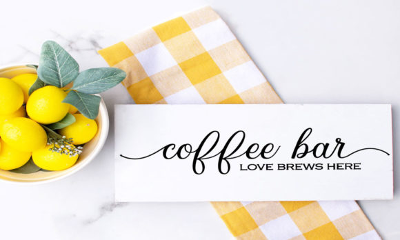 Download Coffee Bar SVG, Love Brews Here SVG DXF - Bar Collection