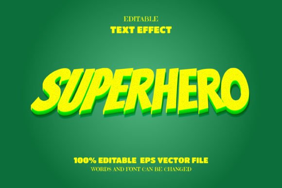 Download Super Hero, Editable Font Effect - Premium Resources