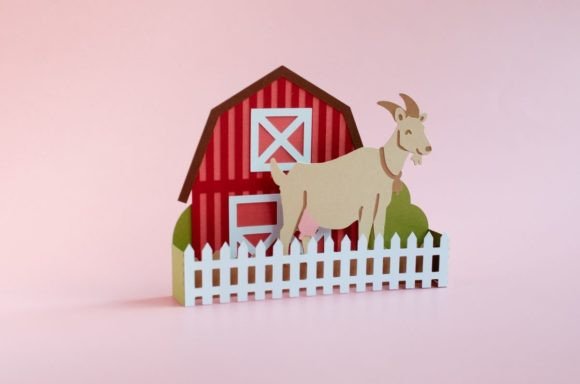Download Goat Barn Pop Up Box Card - Bar Collection